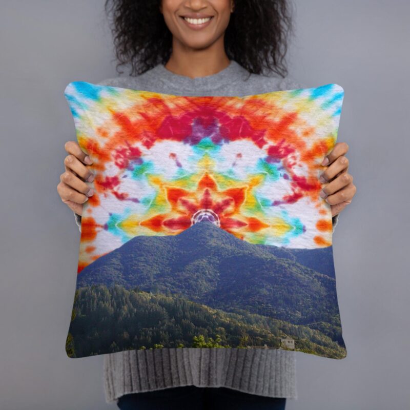 Basic Pillow Tie Dye Mt Tamalpais Sky Design