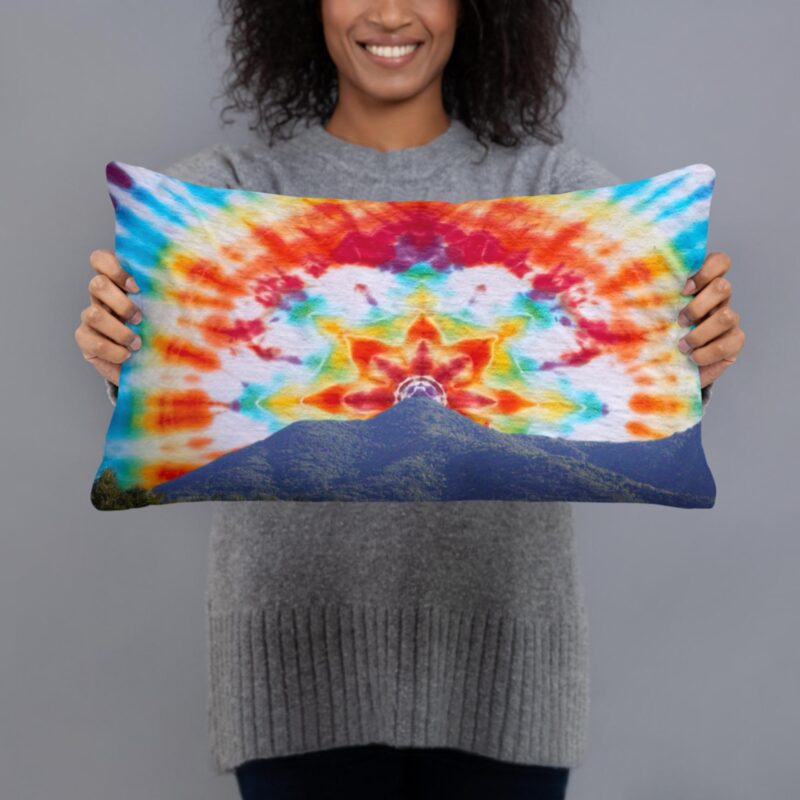 Basic Pillow Tie Dye Mt Tamalpais Sky Design - 20×12