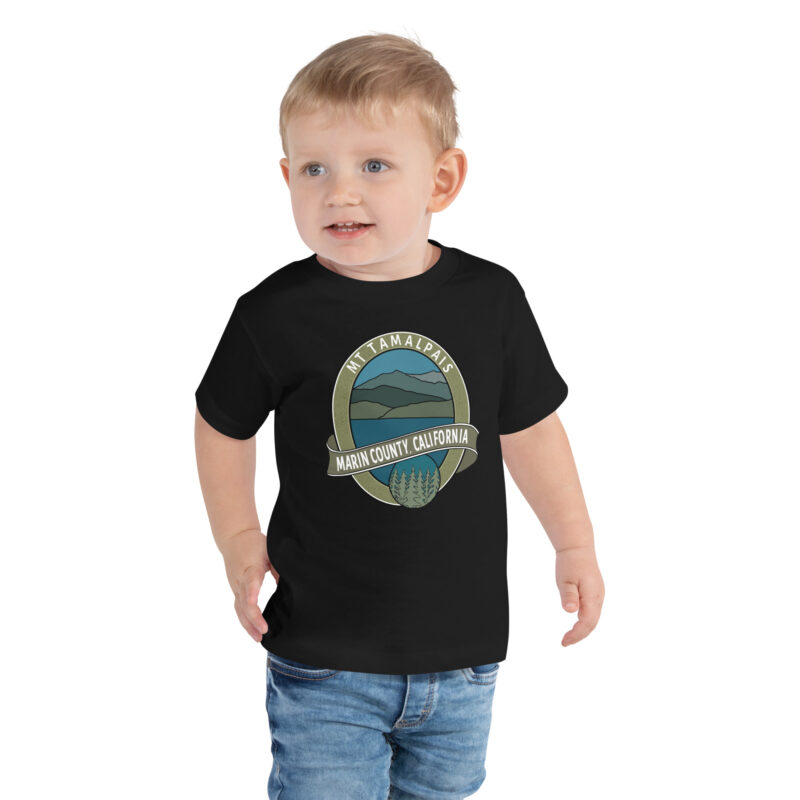 Toddler Short Sleeve T-shirt Mt Tamalpais Marin County California Oval Collector's Design