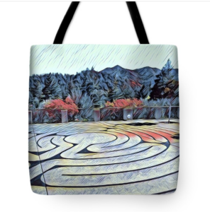 Mt Tamalpais Labyrinth Tote Bag