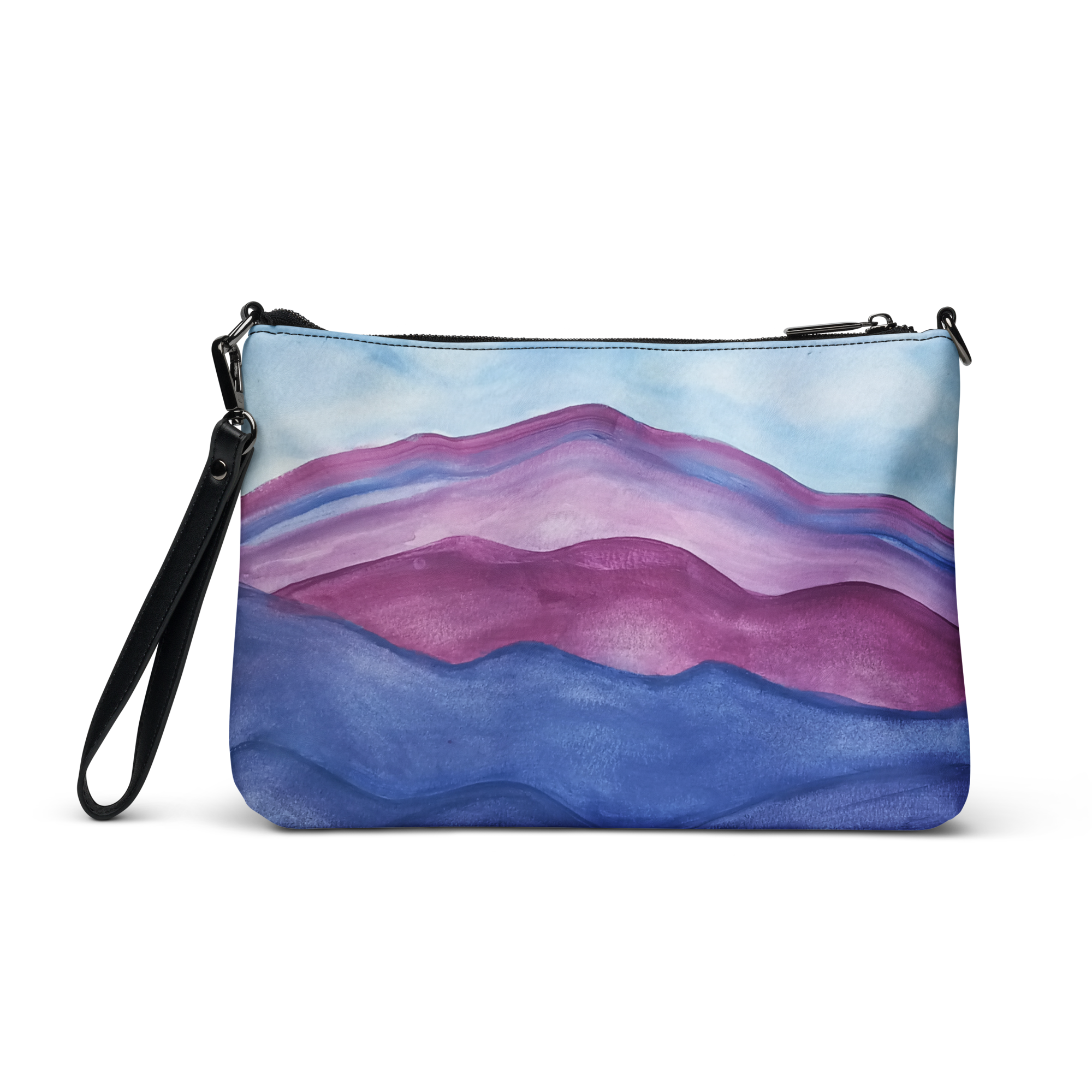 Crossbody bag Purple Mountains Painting - Image 3