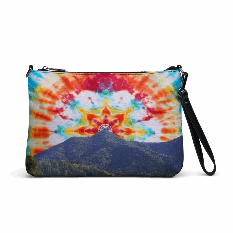 Crossbody bag Tie Die Mt Tamalpais Sky