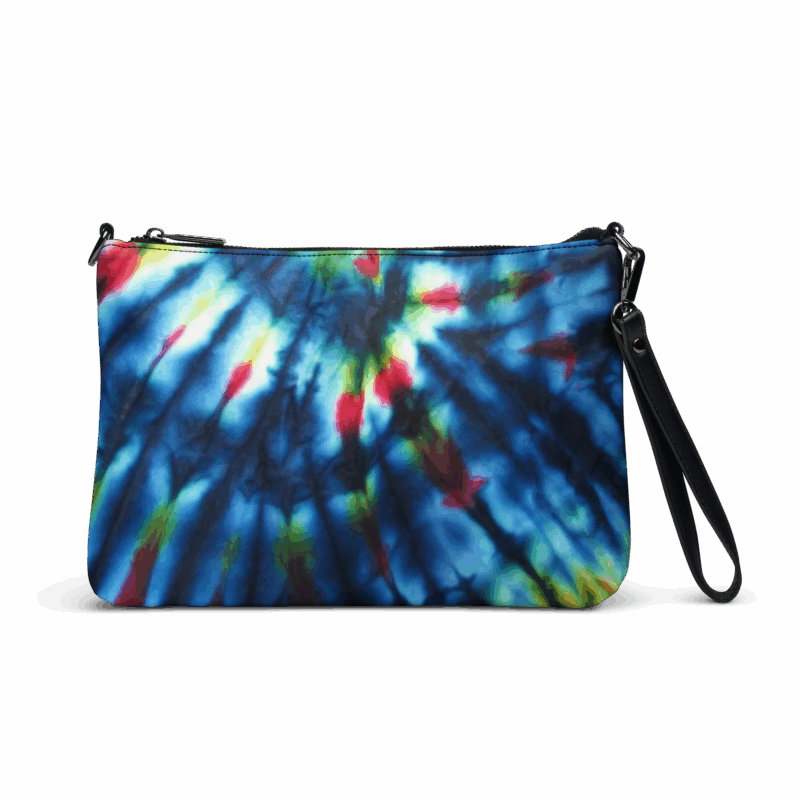 Crossbody bag Tie Dye Blue Design