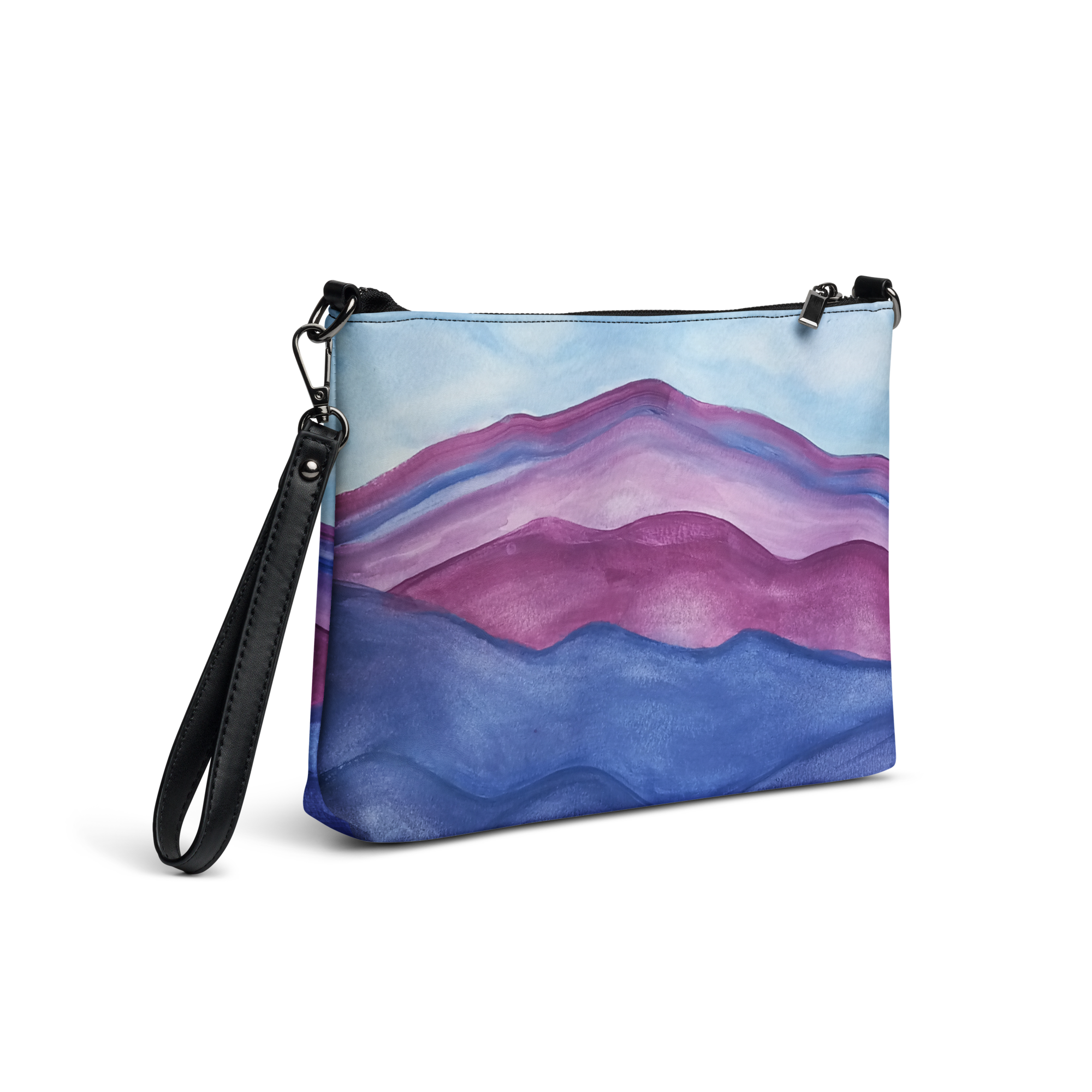 Crossbody bag Purple Mountains Painting - Image 4