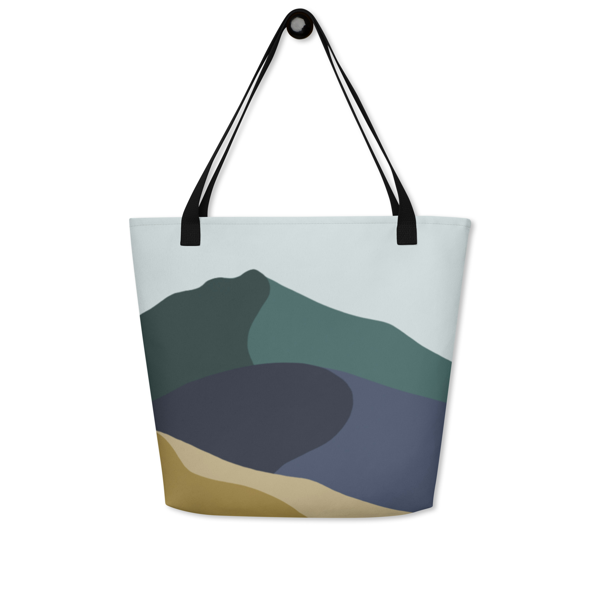 All-Over Print Large Tote Bag Colors of Mt Tamalpais - Image 2