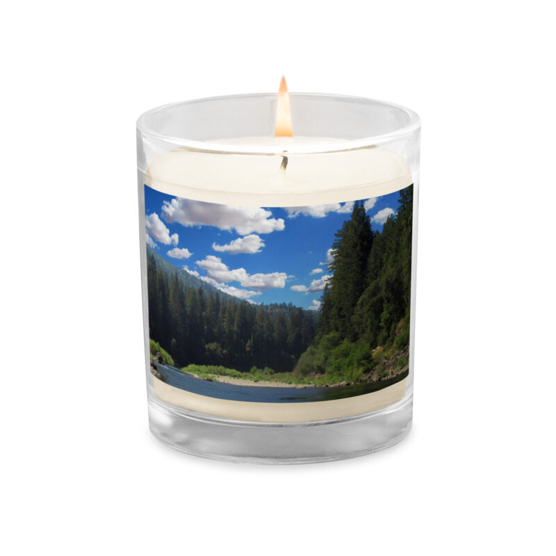 Glass jar soy wax candle Richardson Grove Cloudy Day