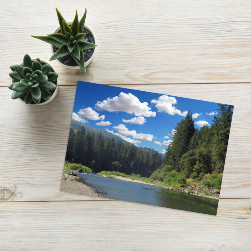 Greeting card Richardson Grove Humboldt County California Clouds