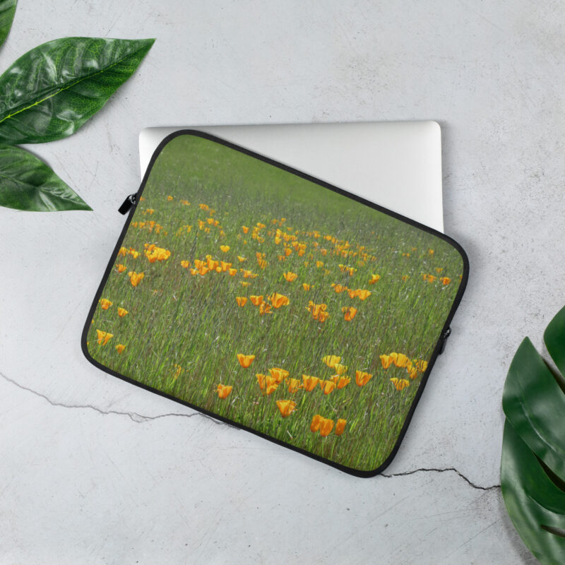 Laptop Sleeve California Poppies - 13 in