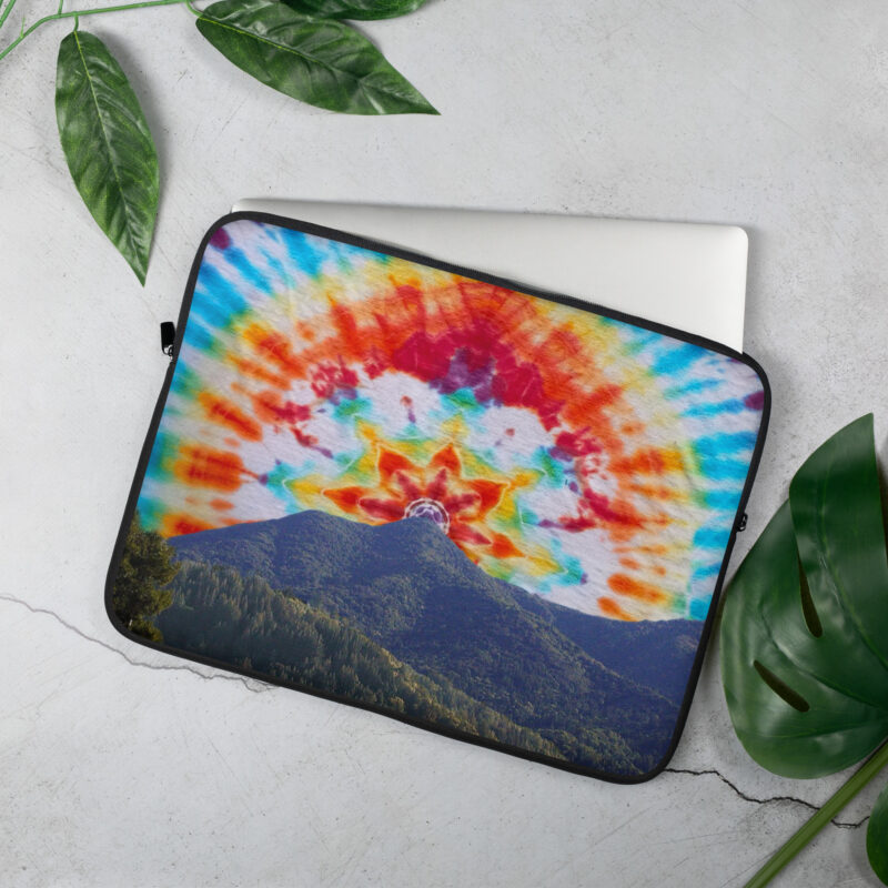 Laptop Sleeve Tie Dye Mt Tamalpais Sky Design
