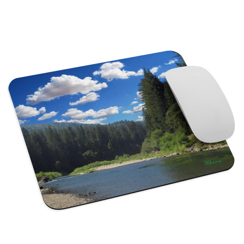 Mouse pad Richardson Grove Redwoods California with Clouds