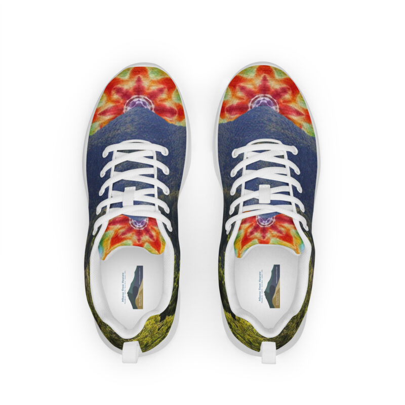 Women’s athletic shoes Tie Dye Mt Tamalpais Sky Design