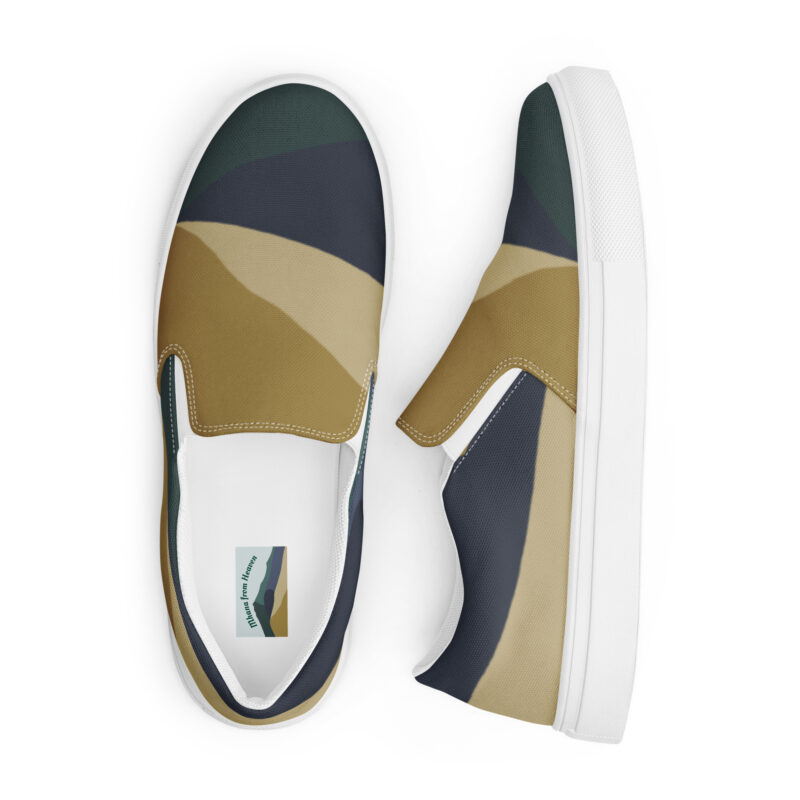 Women’s slip-on canvas shoes Colors of Mt Tamalpais