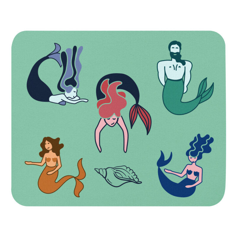 Mouse pad 5 Little Mermaids Design