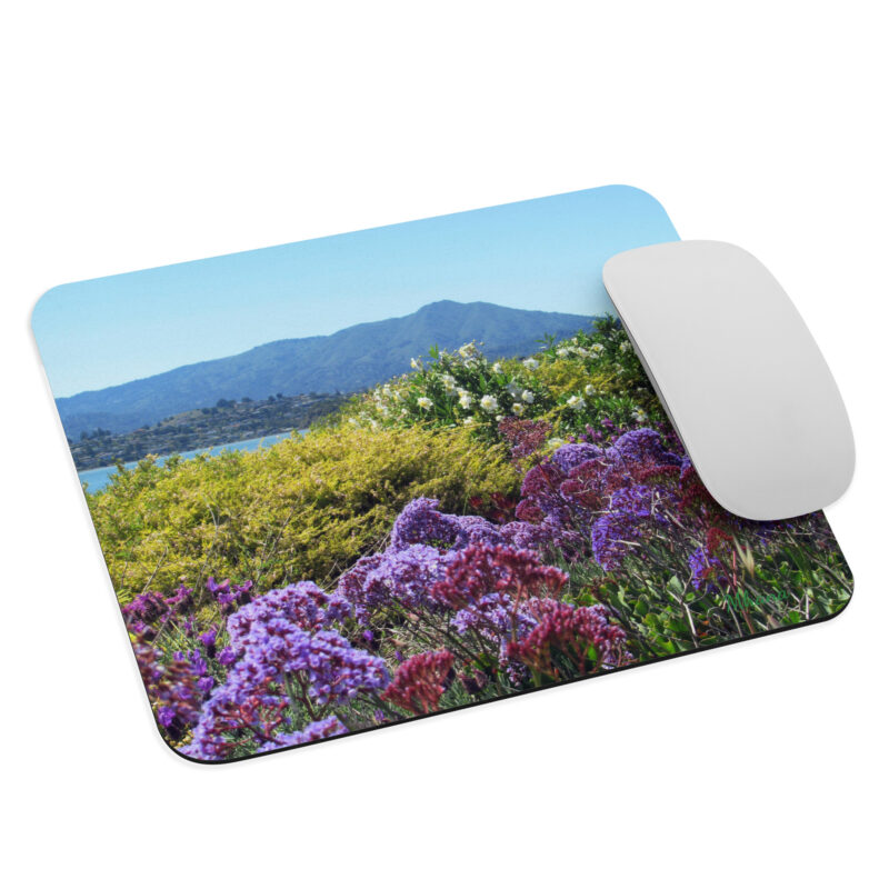 Mouse pad Mt Tamalpais Purple Flowers Tiburon California