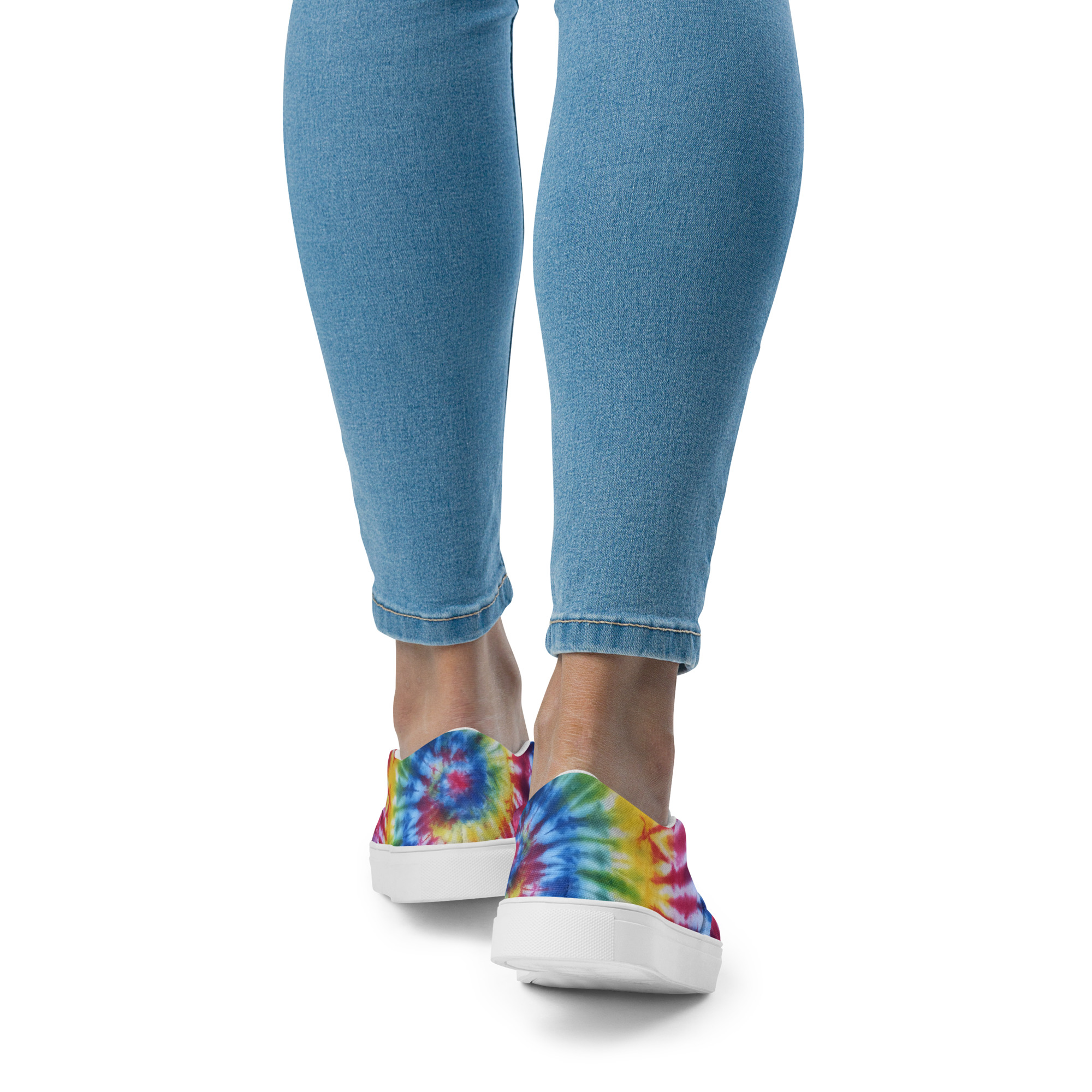 Women’s slip-on canvas shoes Rainbow Colors - Image 14