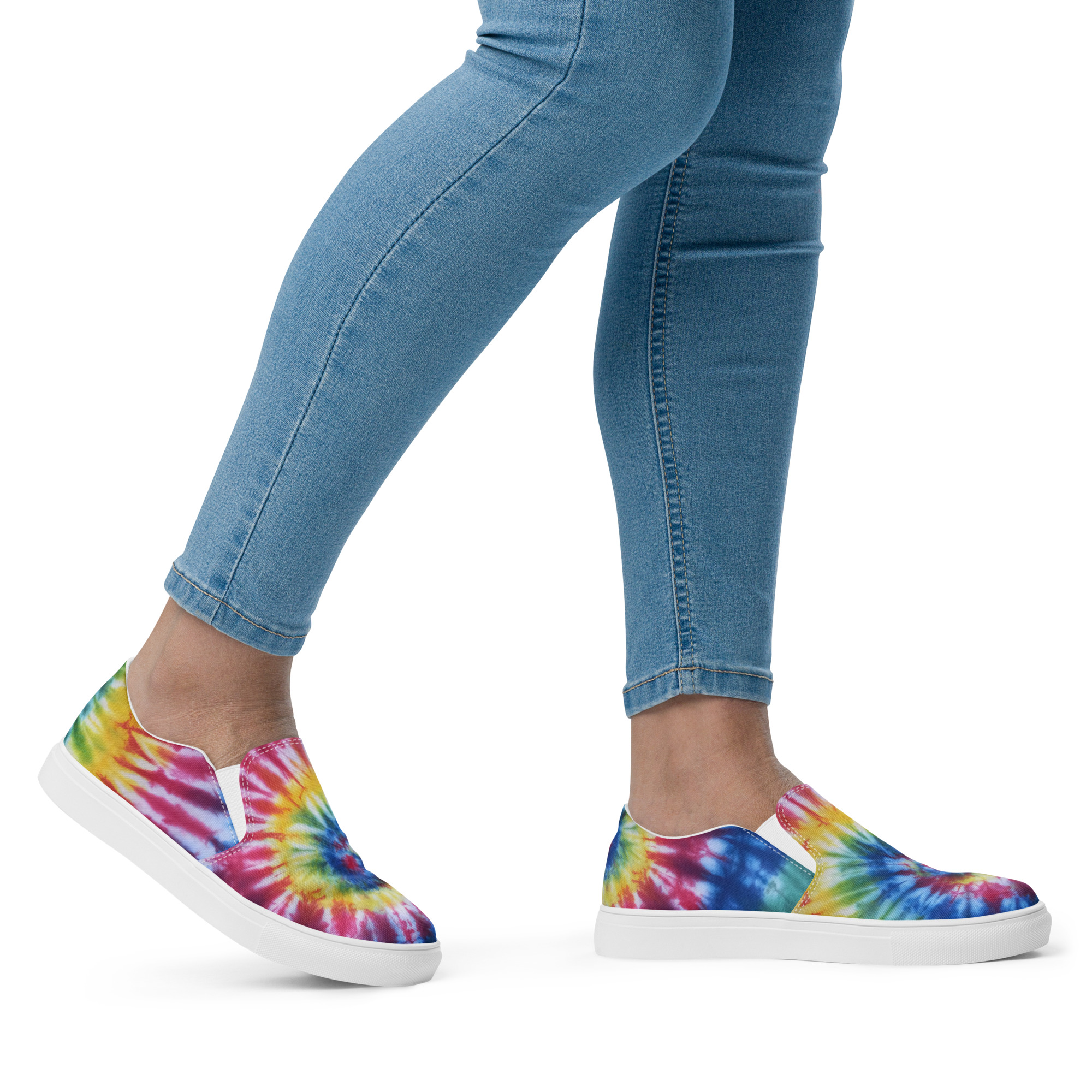 Women’s slip-on canvas shoes Rainbow Colors - Image 4