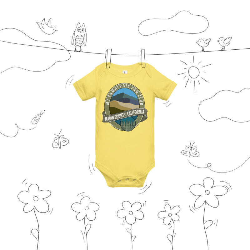Mt Tamalpais Fan Club Short Sleeve Baby Body Suit