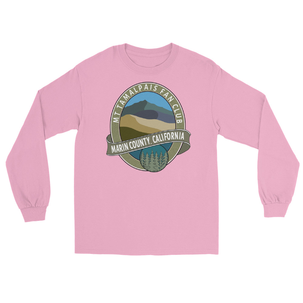 Men's Long Sleeve Shirt Mt Tamalpais Fan Club Marin County California Design - Image 6