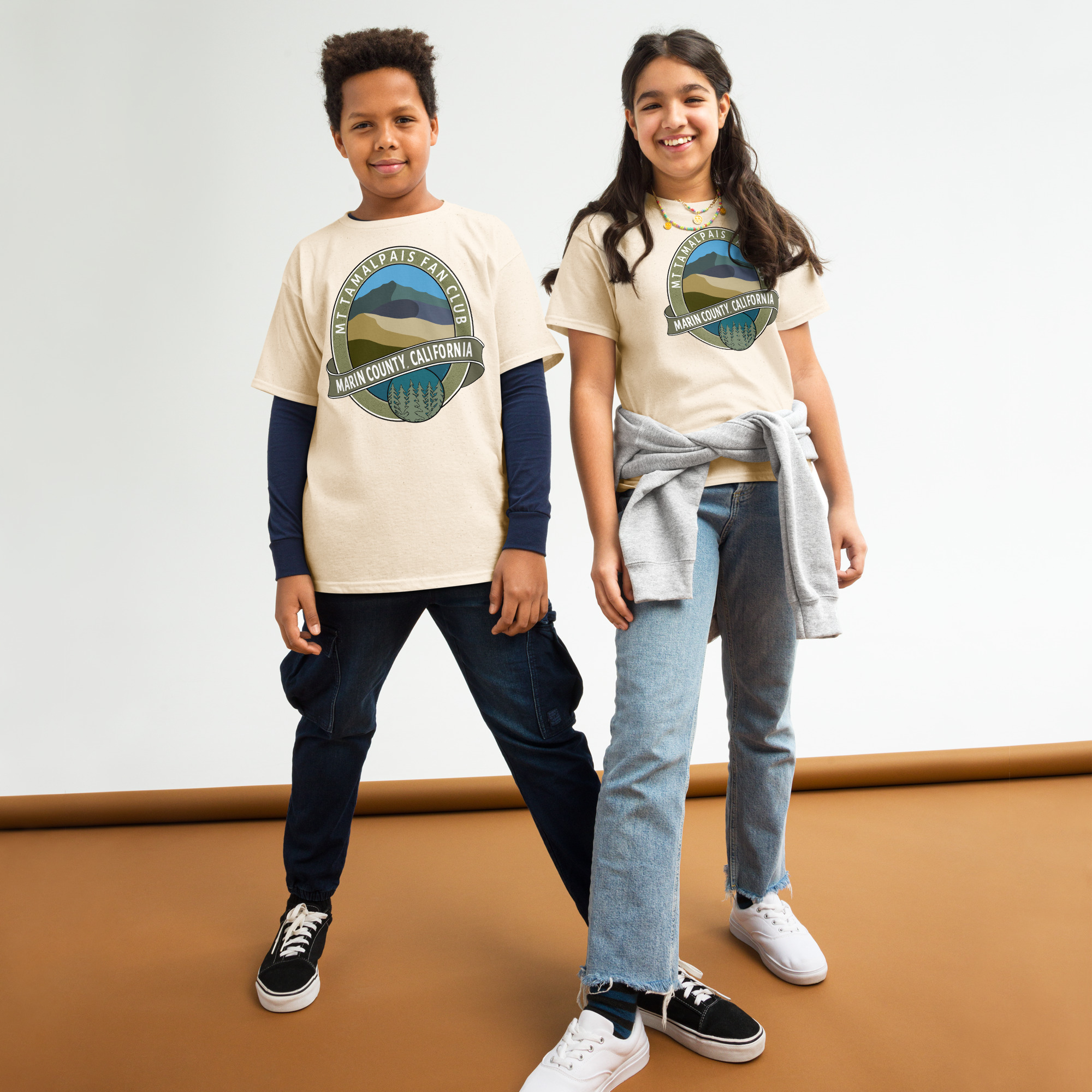 Youth classic tee Mt Tamalpais Fan Club Marin County CA Graphic Design - Image 9