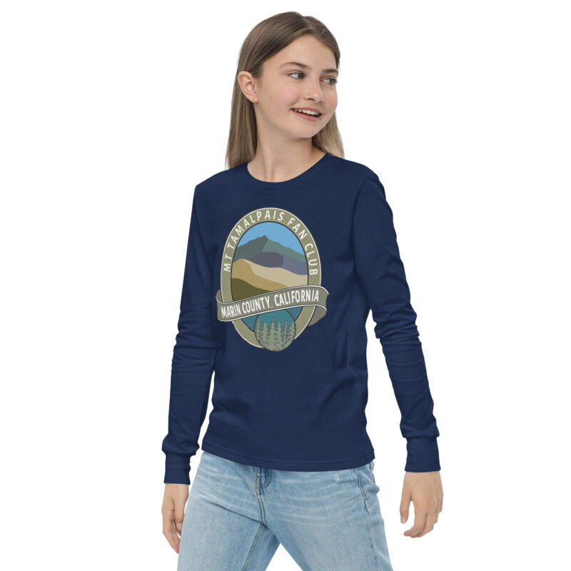 Youth long sleeve tee Mt Tamalpais Fan Club Marin County CA Graphic Design