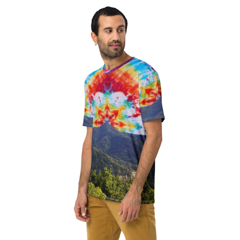 All-Over Print Men's t-shirt Tie Dye Mt Tamalpais Sky