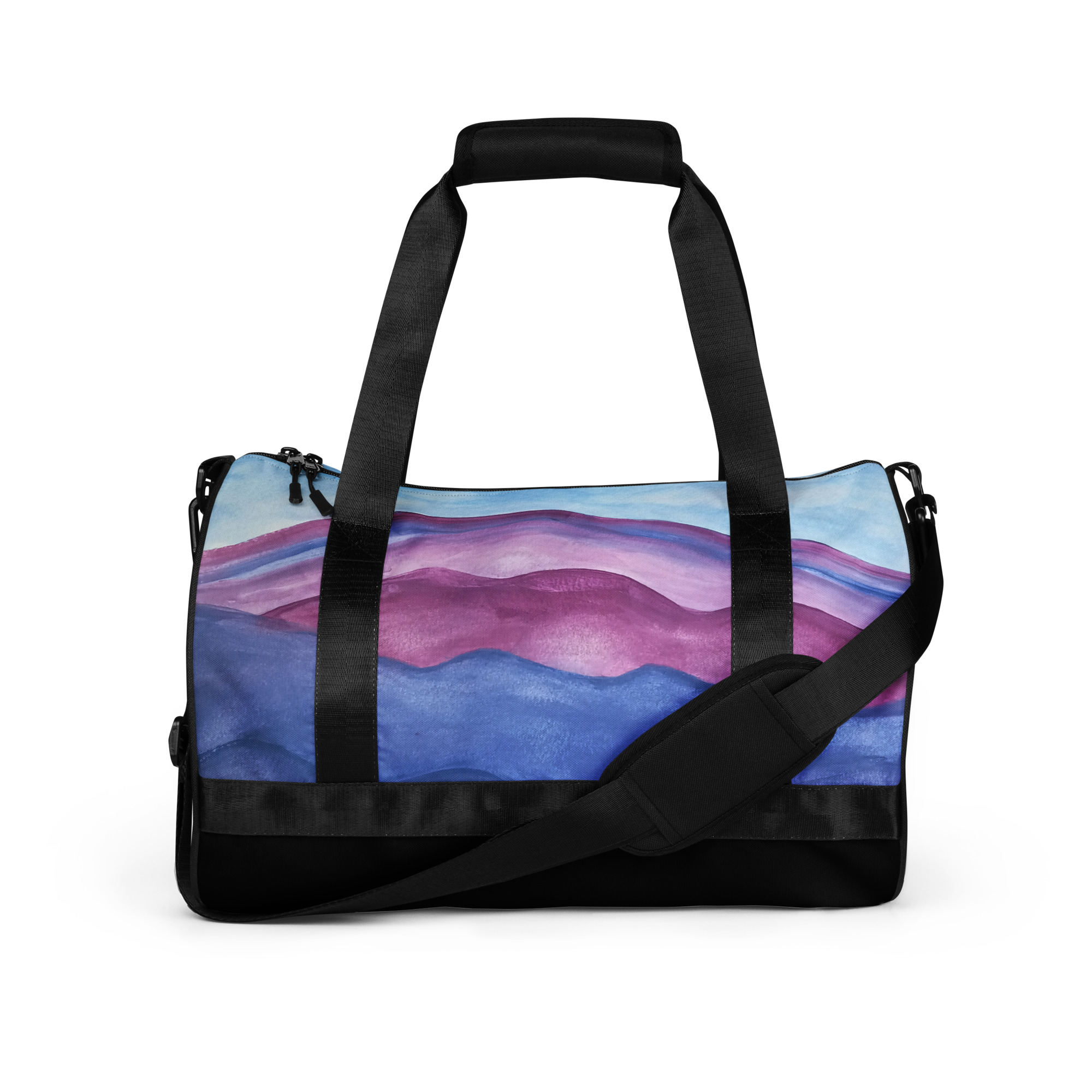 All-over print gym bag Purple Mountains Majesty Painting - Image 5