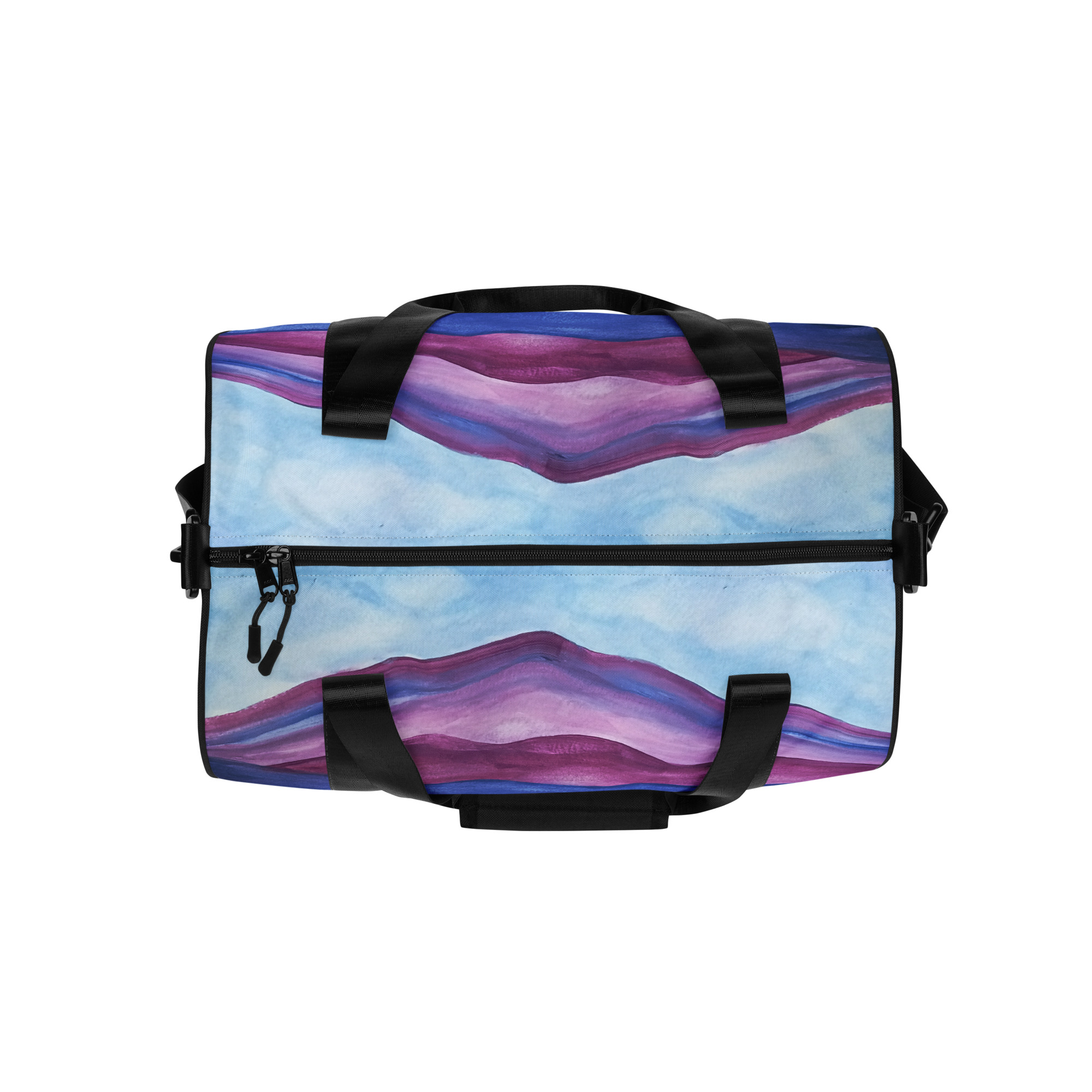 All-over print gym bag Purple Mountains Majesty Painting - Image 4