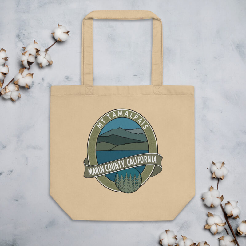 Eco Tote Bag Mt Tamalpais Marin County California Oval Souvenir Design