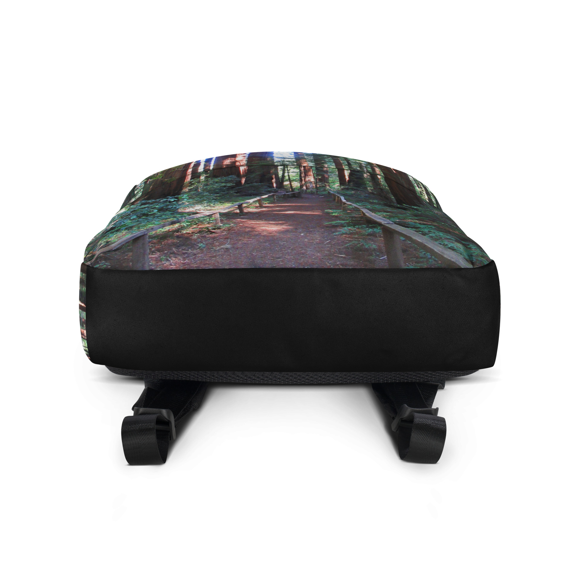 Backpack with Zippered Pocket California Redwood Trail - Image 2