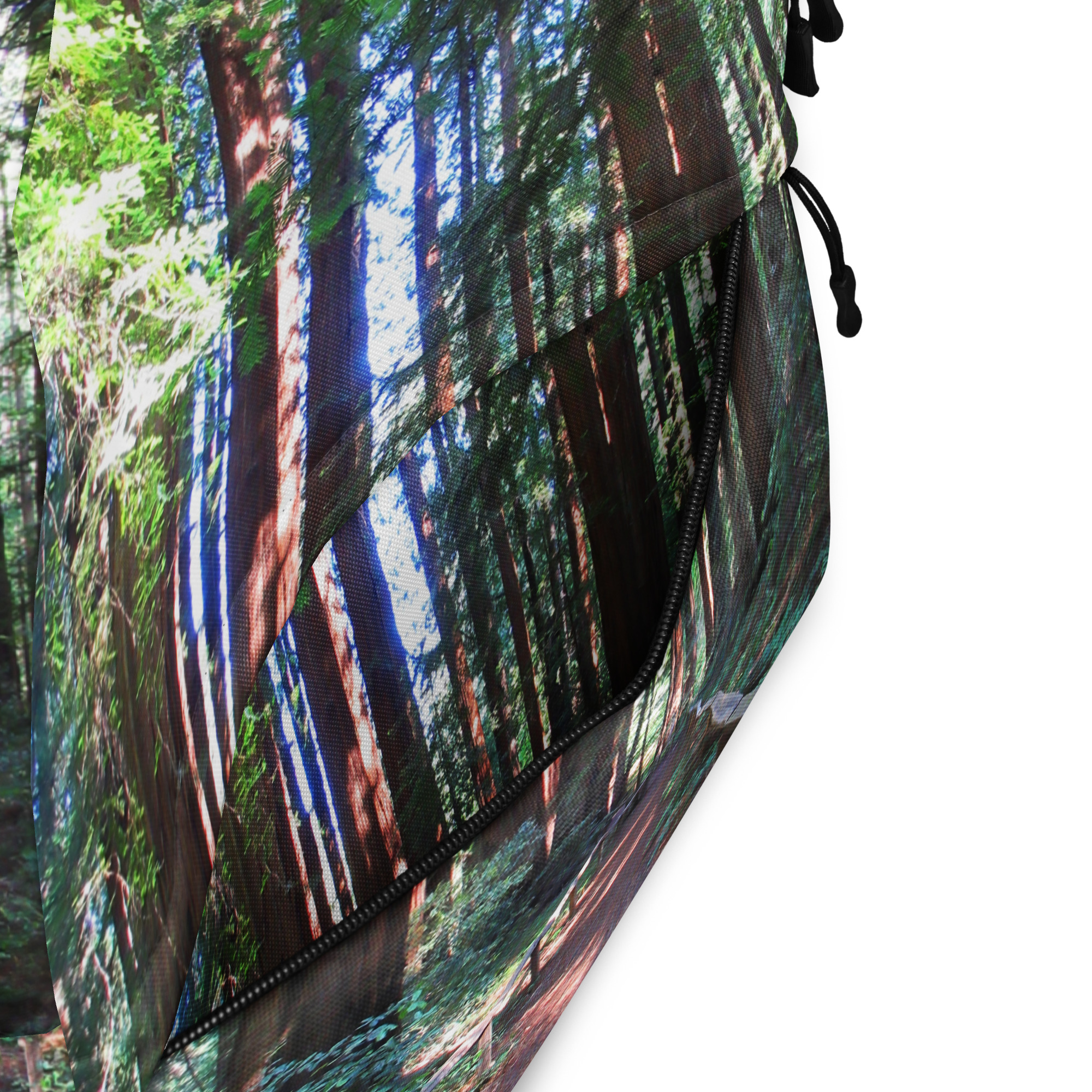 Backpack with Zippered Pocket California Redwood Trail - Image 9
