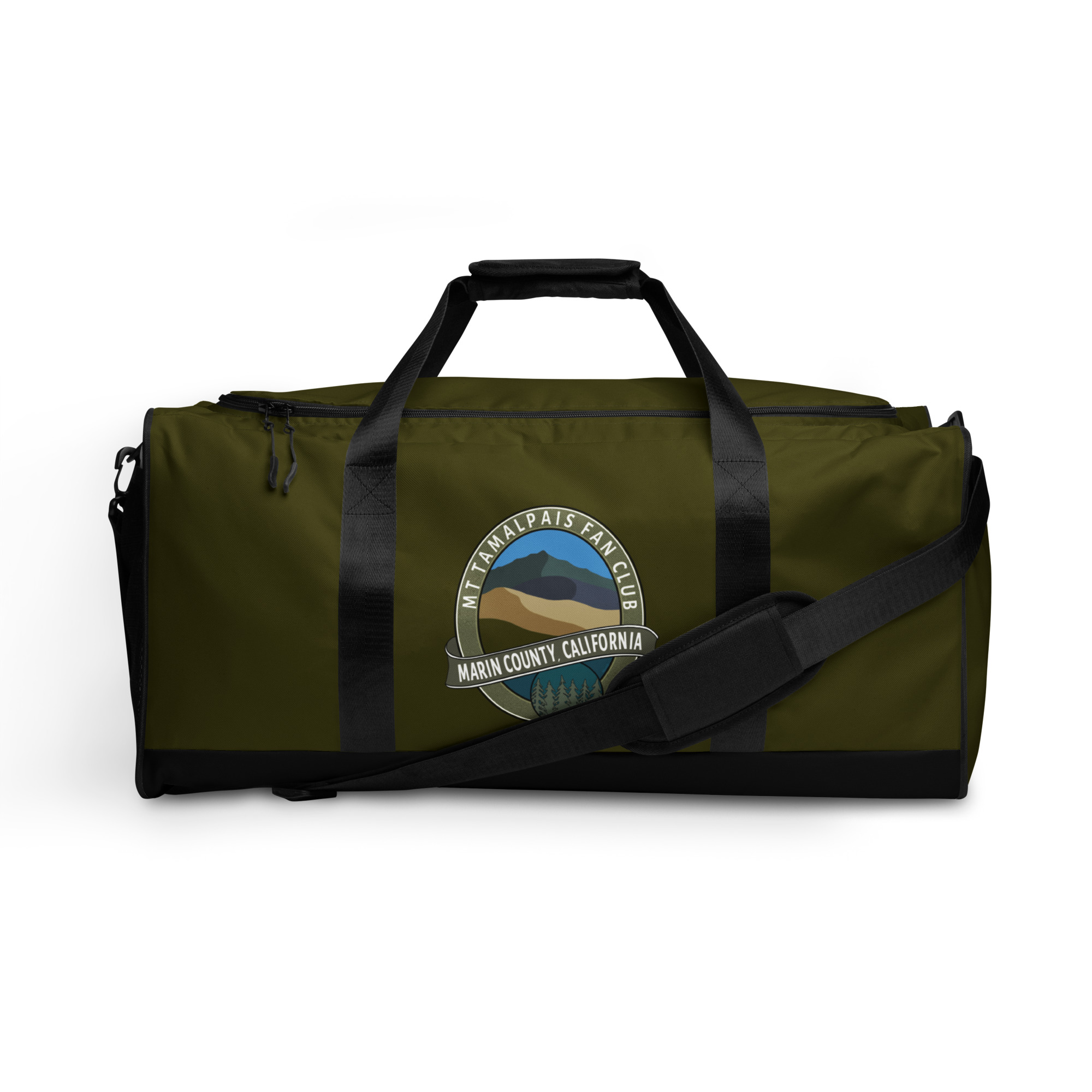 Duffle bag Oval Mt Tamalpais Fan Club Marin County California Collector's Design Karaka