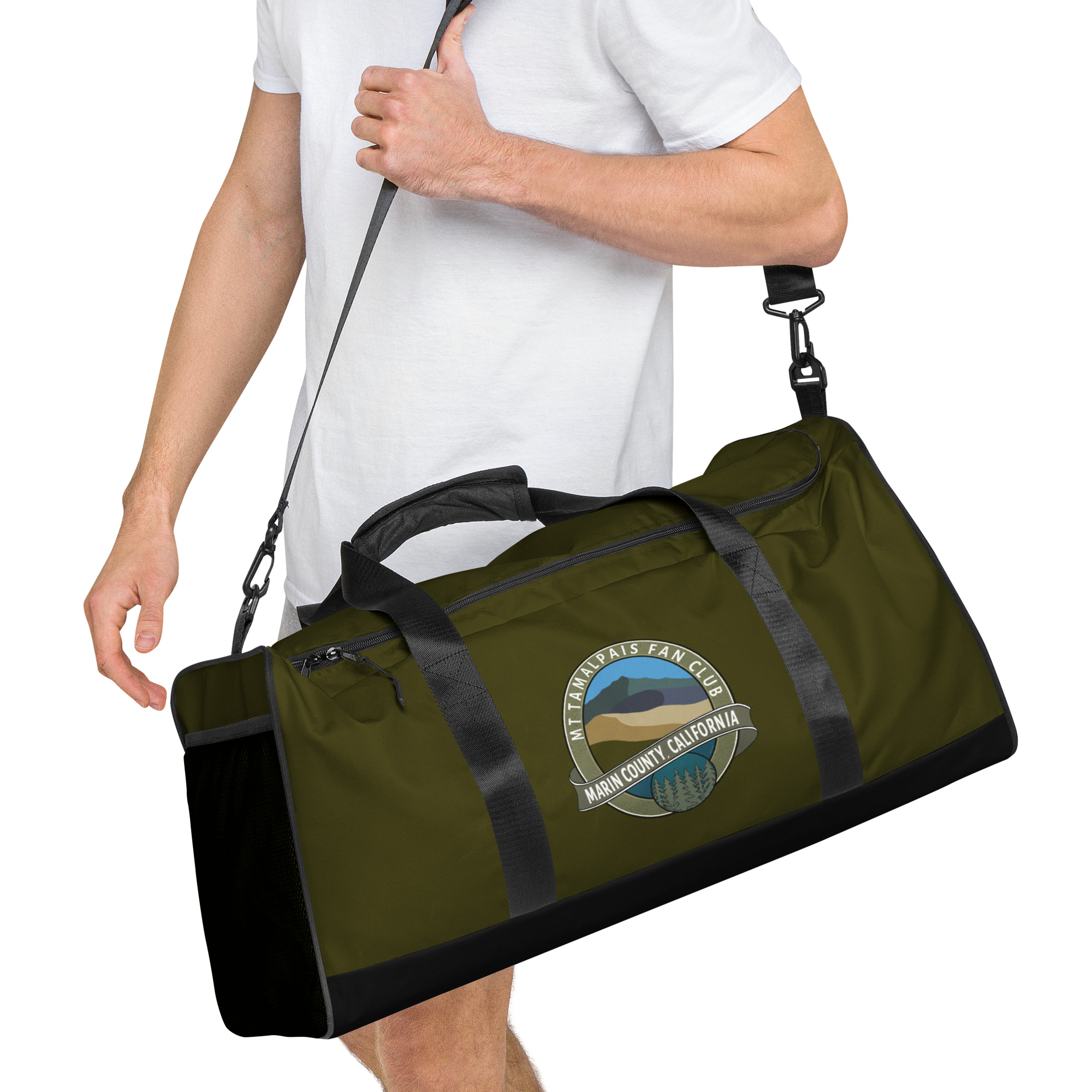 Duffle bag Oval Mt Tamalpais Fan Club Marin County California Collector's Design Karaka - Image 9