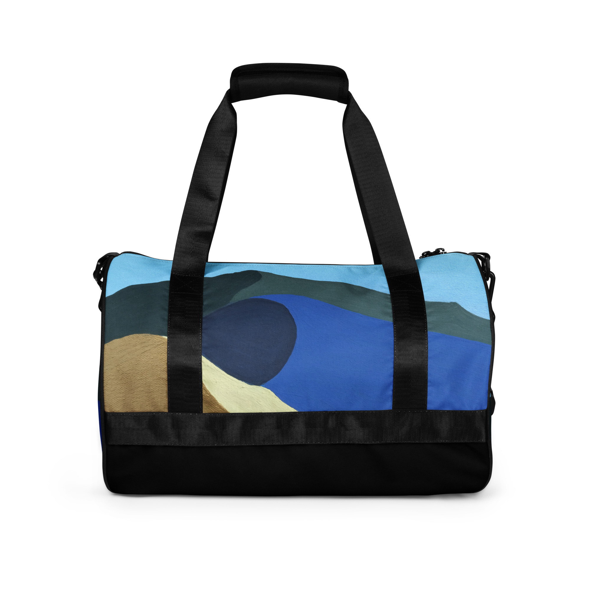 All-over print gym bag Colors of Mt Tamalpais Painting Design - Image 4