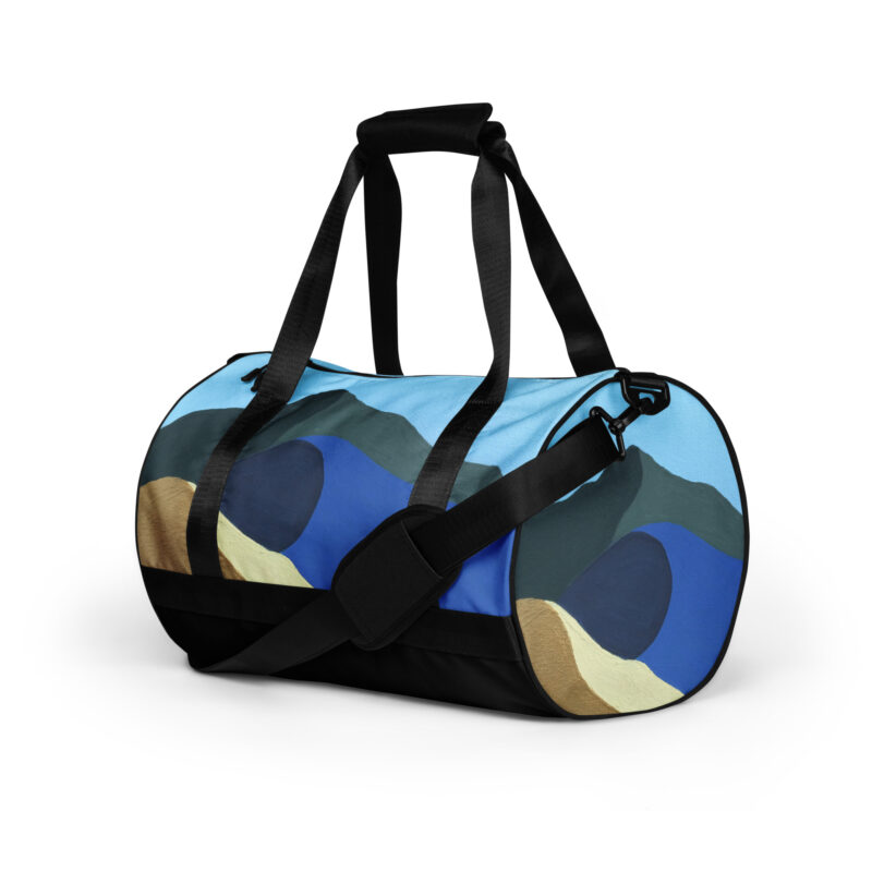 All-over print gym bag Colors of Mt Tamalpais Painting Design