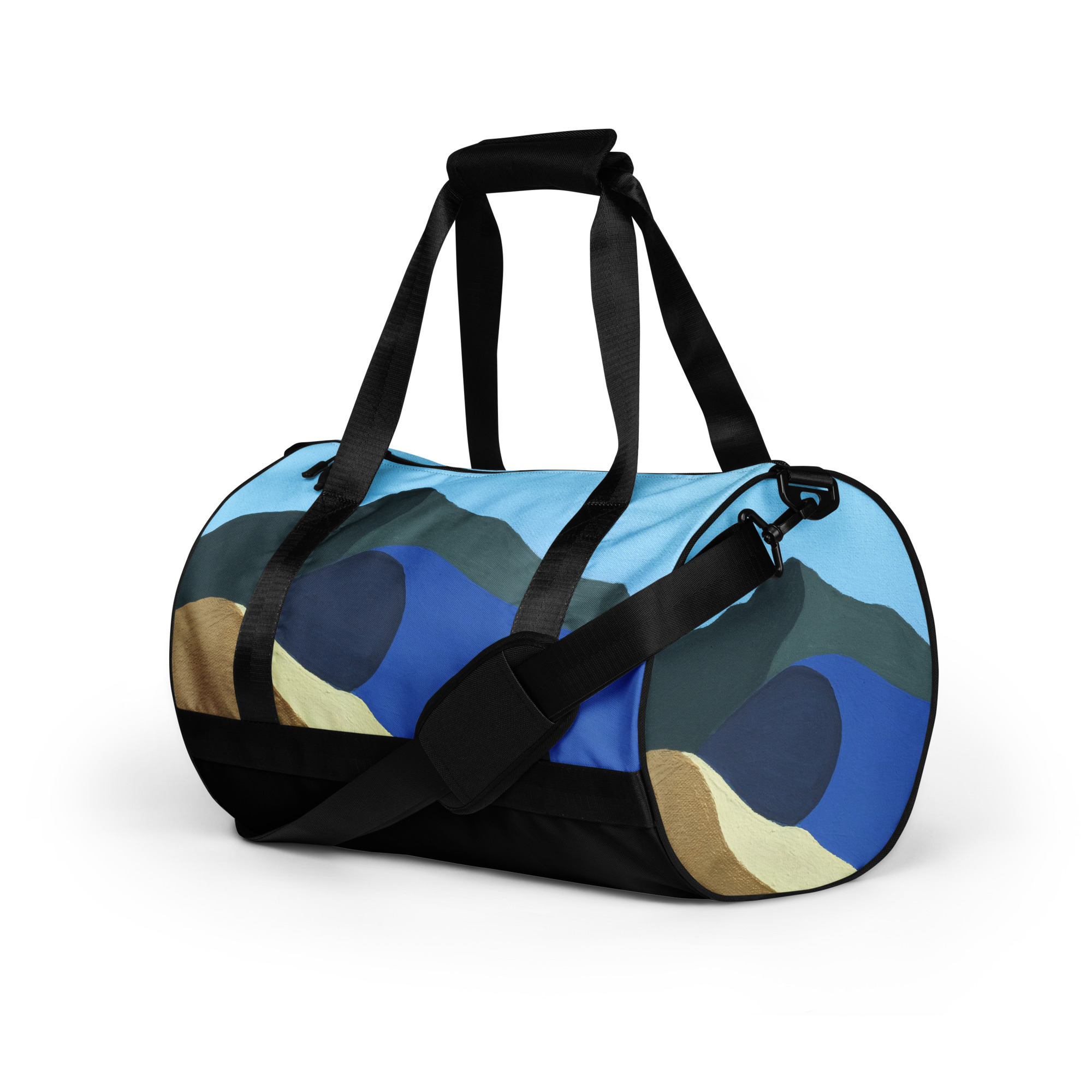 All-over print gym bag Colors of Mt Tamalpais Painting Design