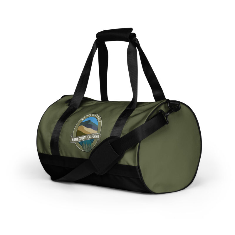 All-over print gym bag Oval Mt Tamalpais Marin County Collector's Design 2