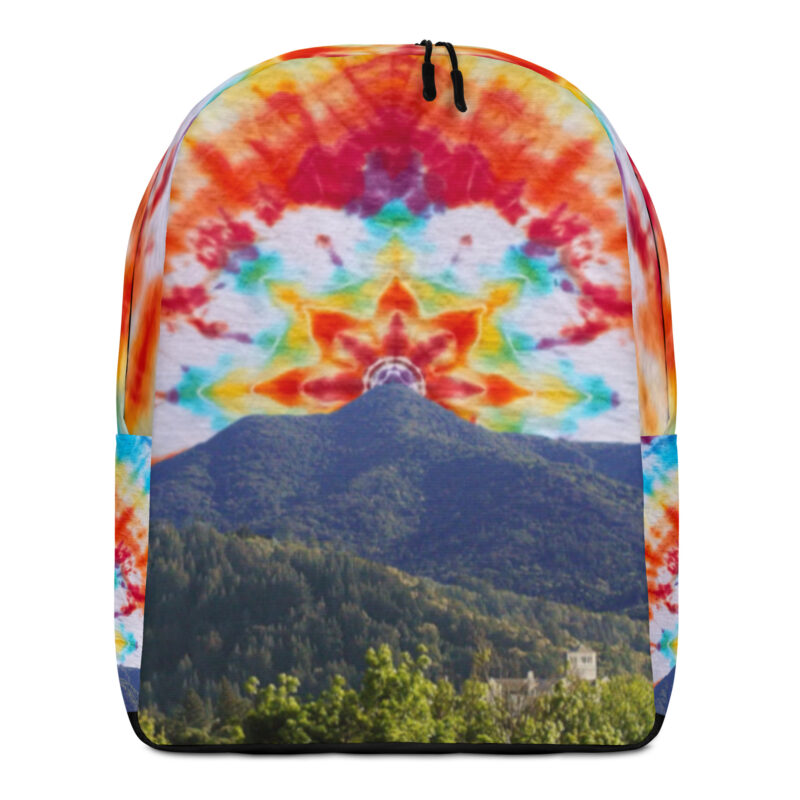 Minimalist Backpack Tie Dye Mt Tamalpais Sky Design