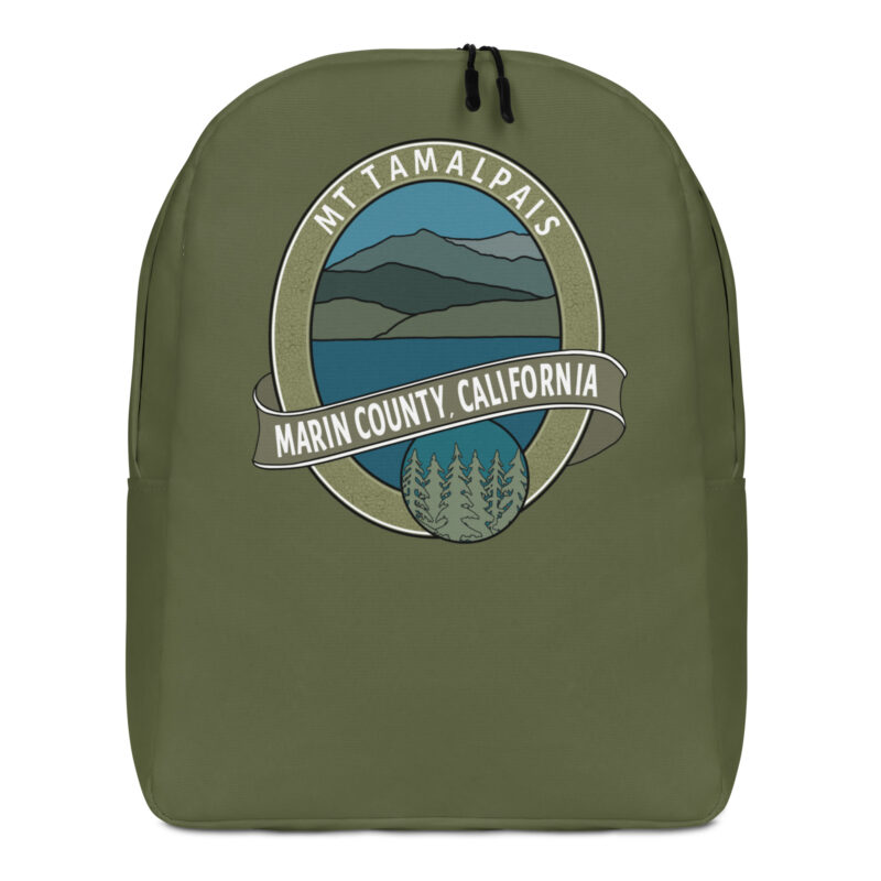 Minimalist Backpack Oval Mt Tamalpais Marin County California Souvenir Landscape Design