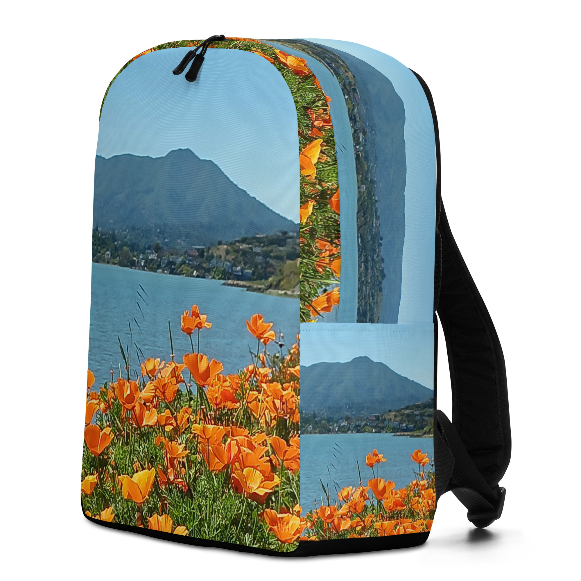 Minimalist Backpack Mt Tamalpais California Poppies - Image 2