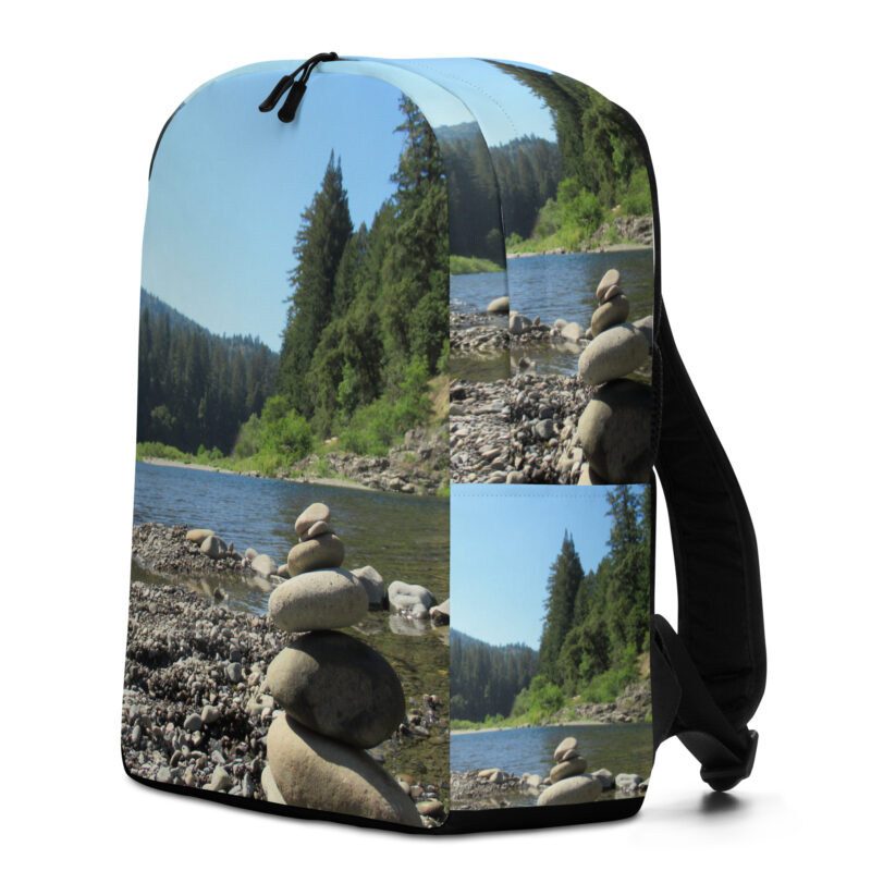 Minimalist Backpack California Redwoods Stacked Stones