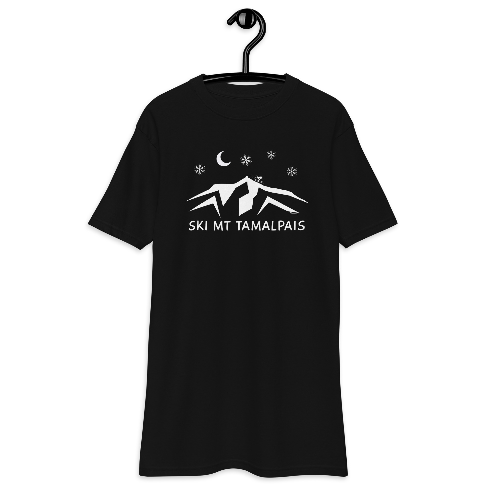 Men’s premium heavyweight tee Ski Mt Tamalpais - Image 2