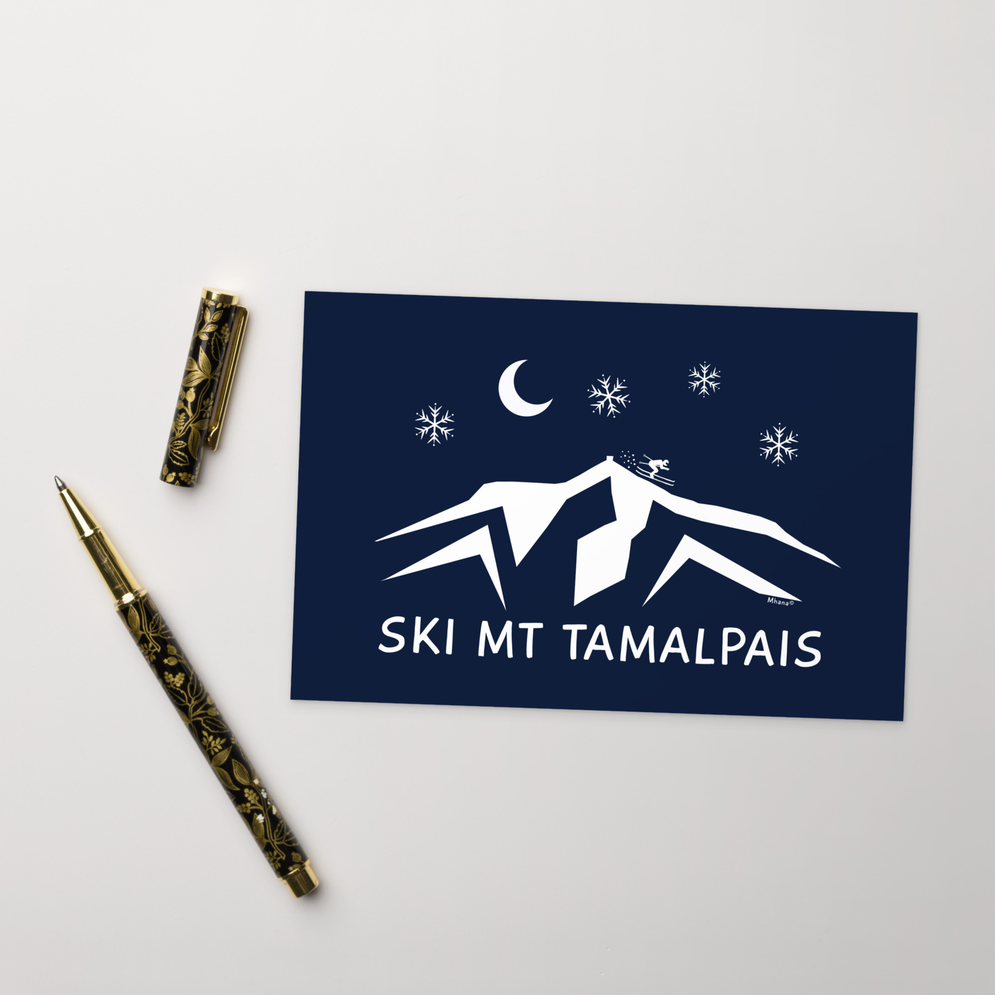 Standard Postcard Ski Mt Tamalpais
