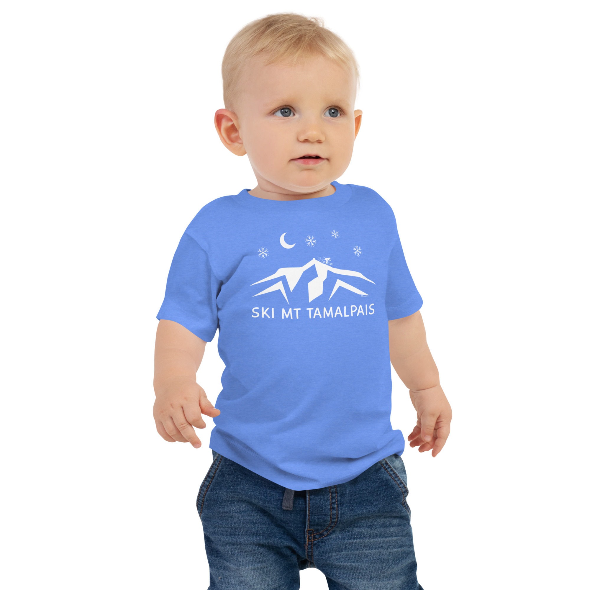 Baby Jersey Short Sleeve Tee Ski Mt Tamalpais - Image 2
