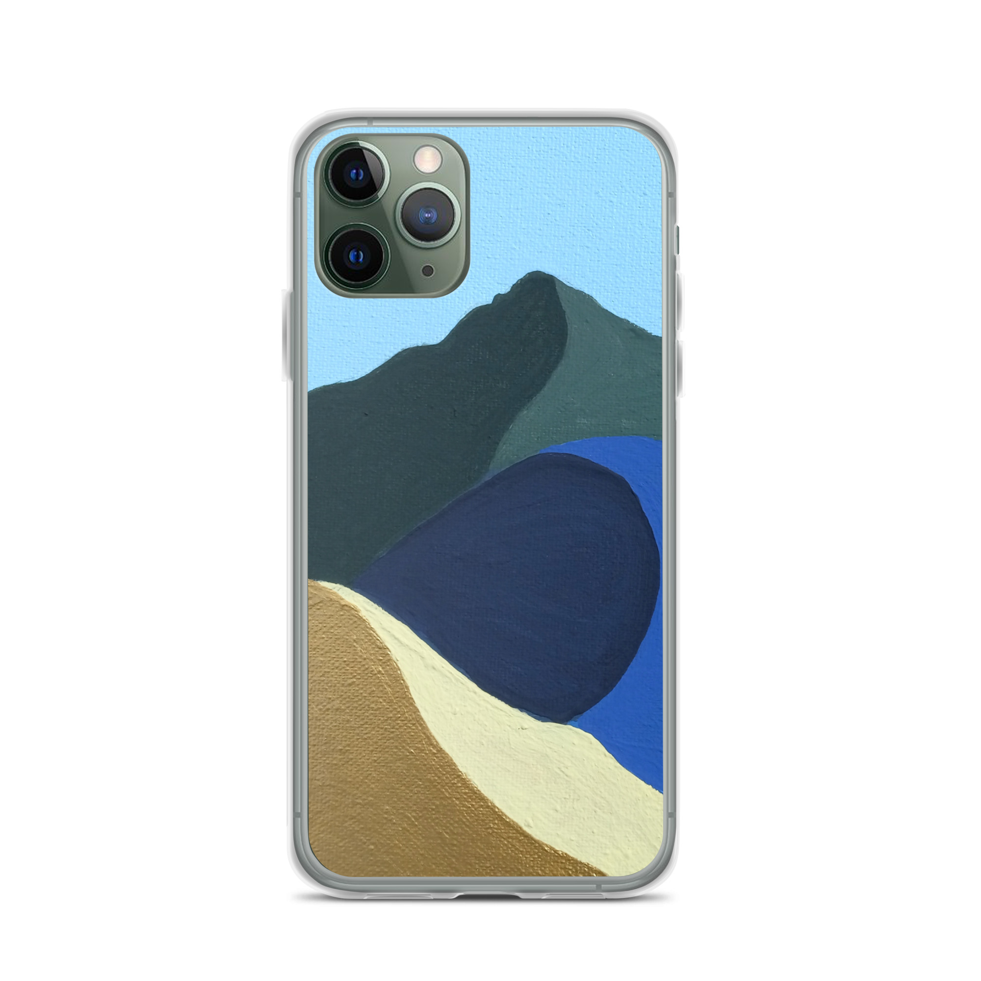 Clear Case for iPhone® Colors of Mt Tamalpais Painting (print) - Image 3