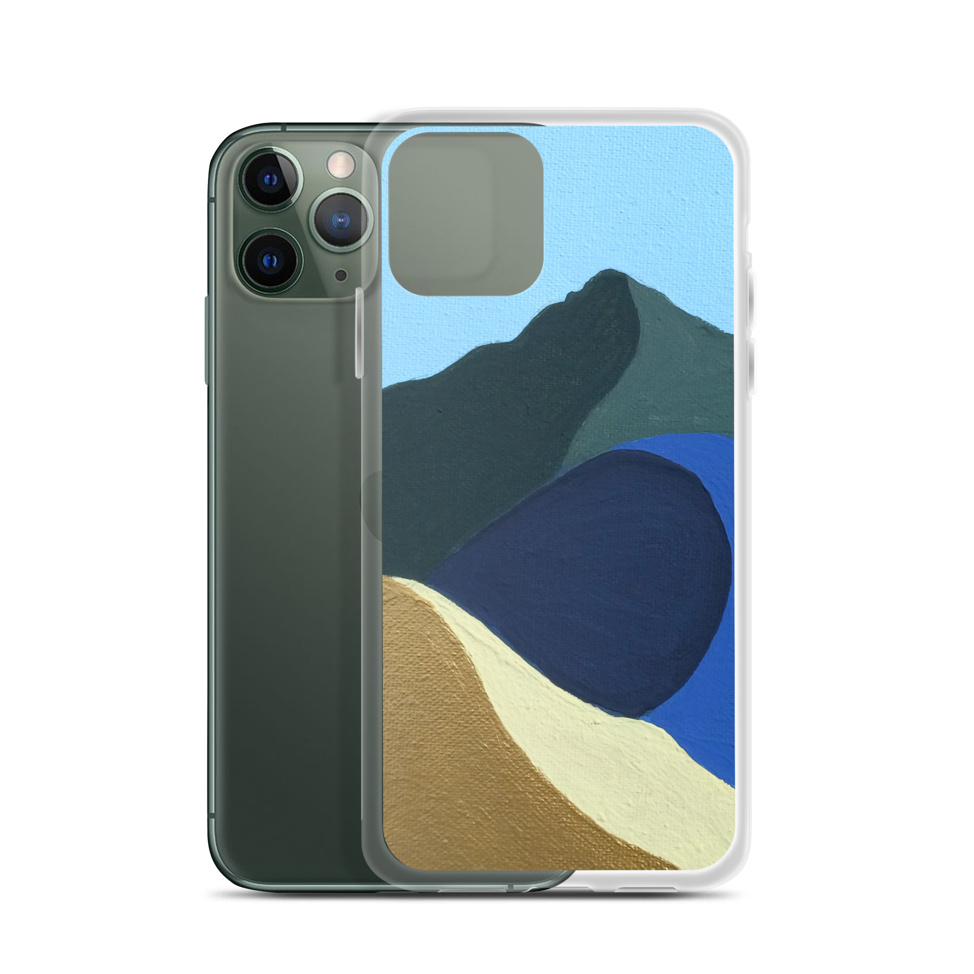 Clear Case for iPhone® Colors of Mt Tamalpais Painting (print) - Image 4