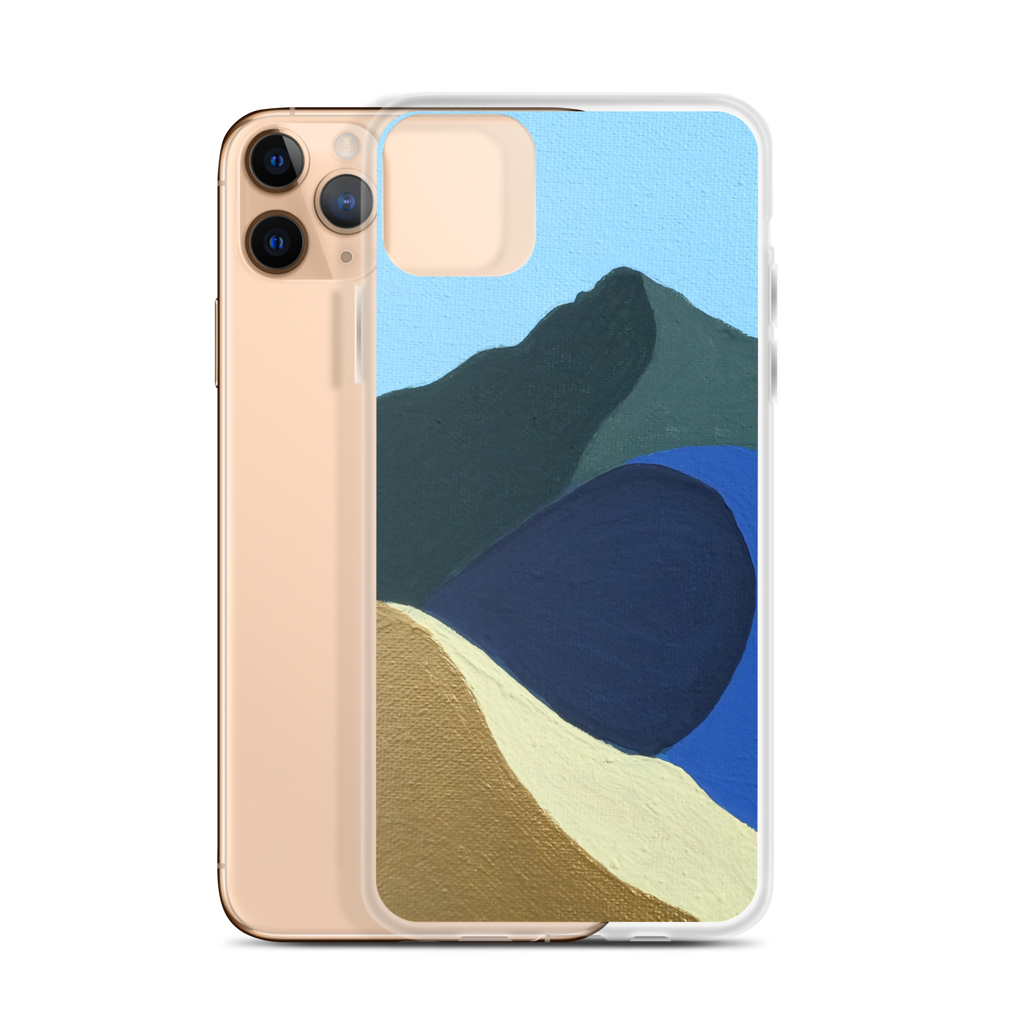 Clear Case for iPhone® Colors of Mt Tamalpais Painting (print) - Image 2