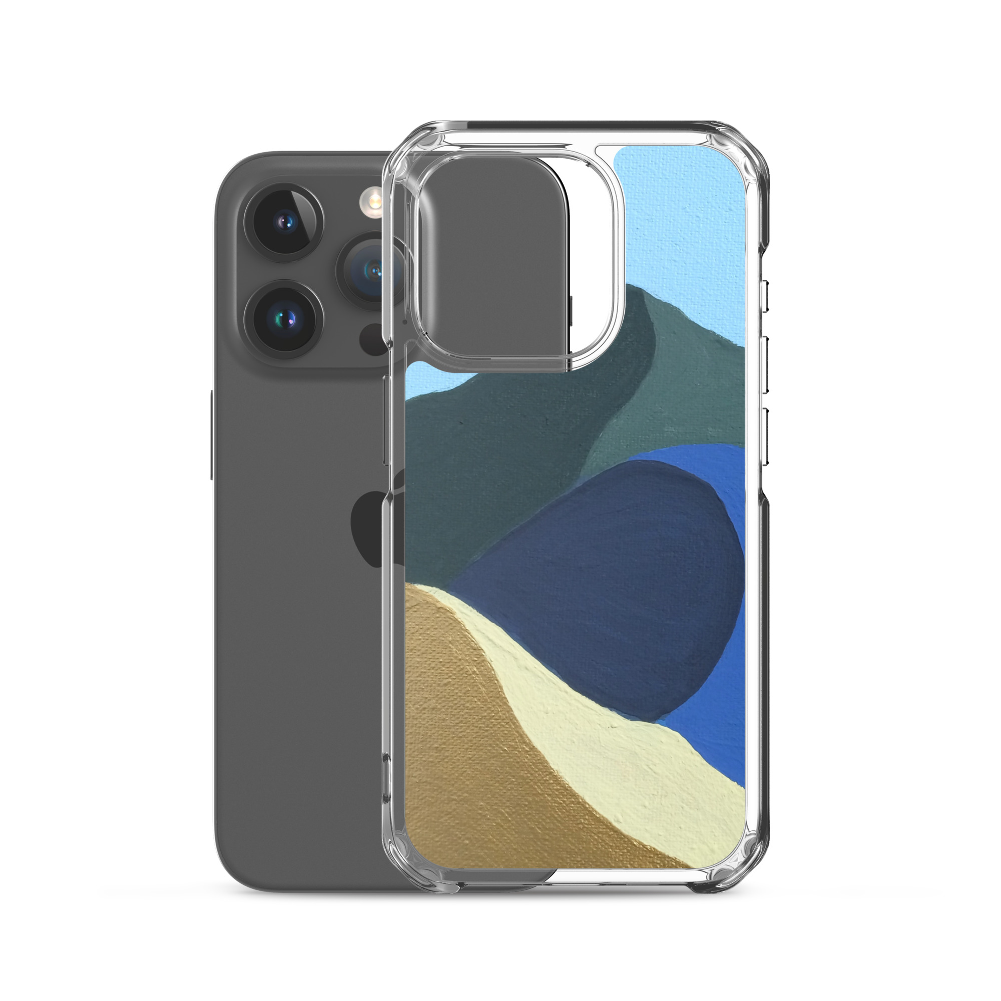 Clear Case for iPhone® Colors of Mt Tamalpais Painting (print) - Image 36