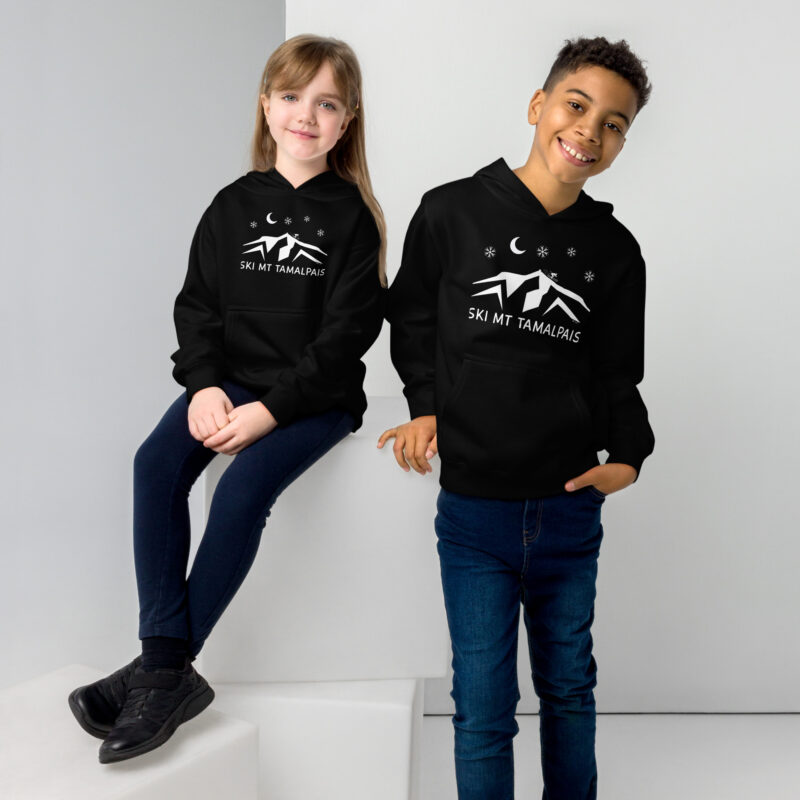 Kids fleece hoodie Ski Mt Tamalpais