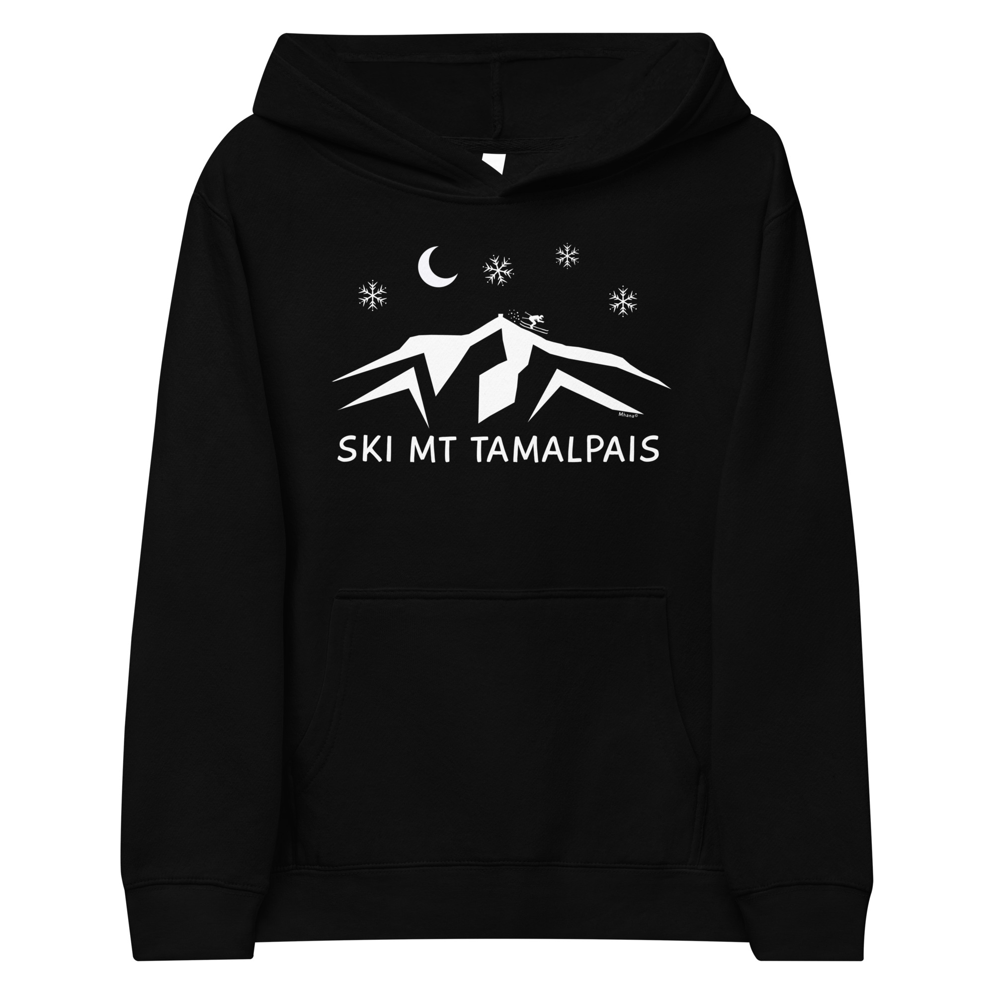 Kids fleece hoodie Ski Mt Tamalpais - Image 4