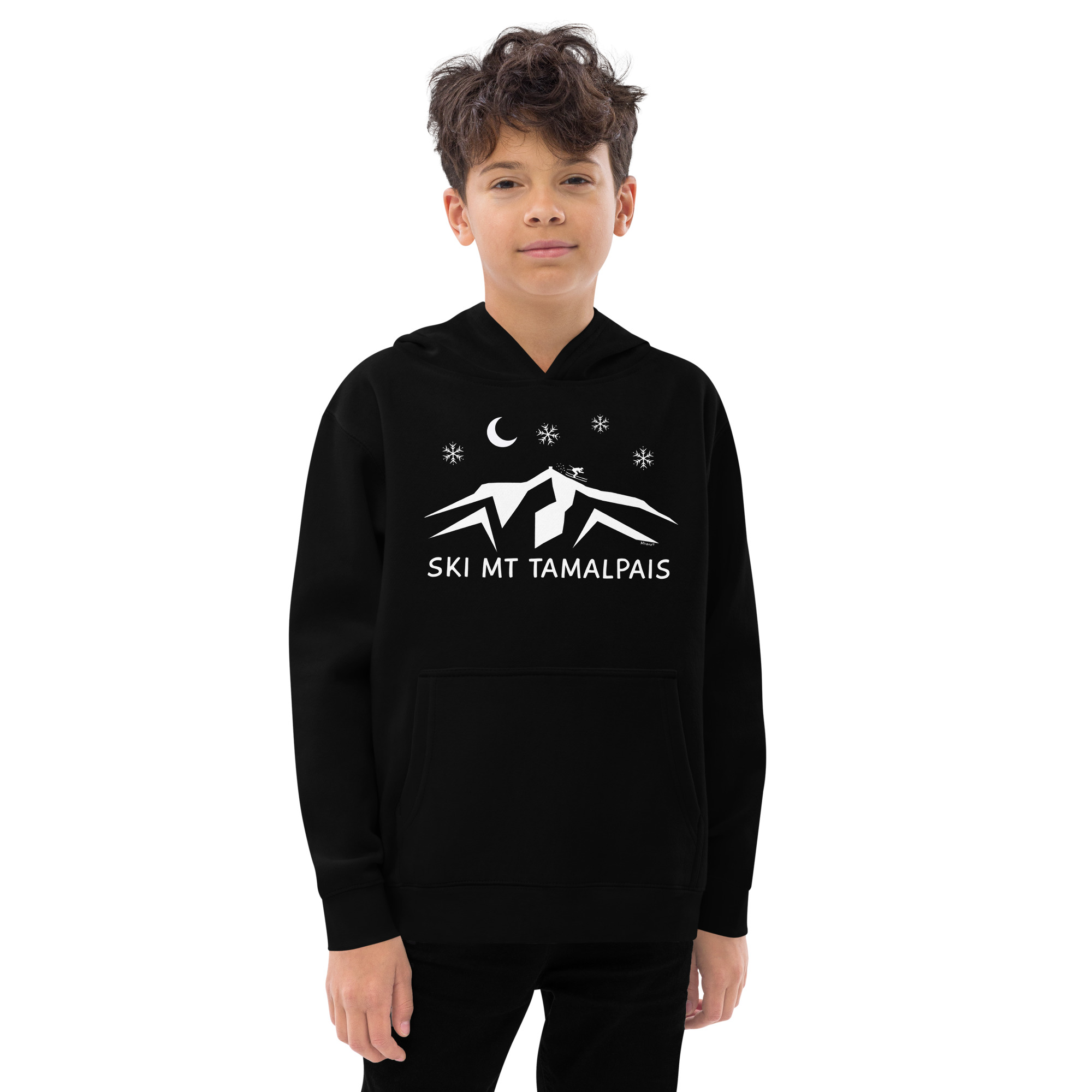 Kids fleece hoodie Ski Mt Tamalpais - Image 9